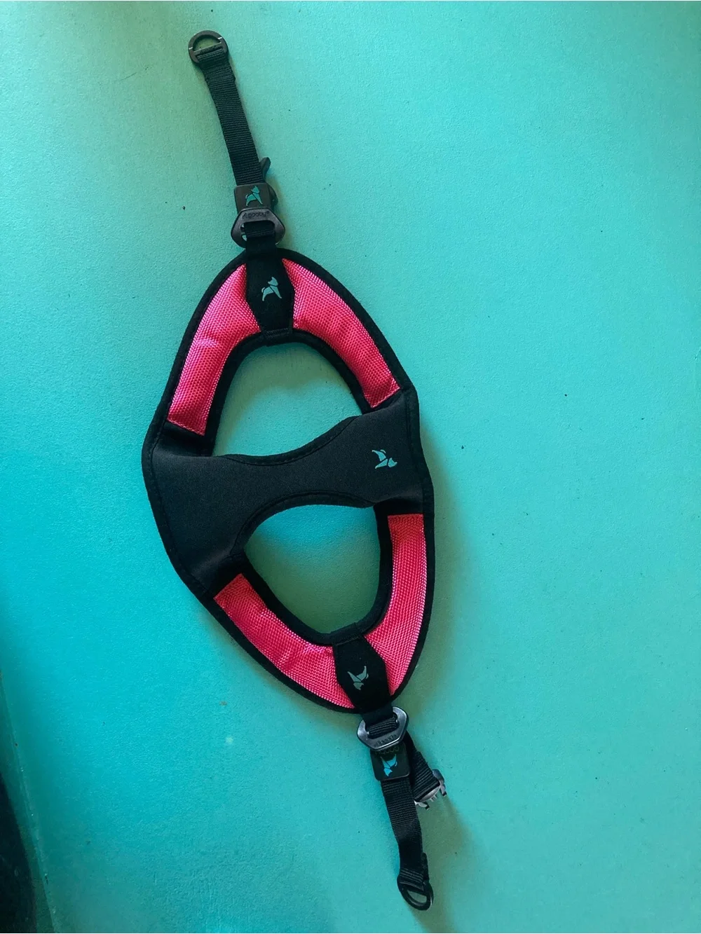 Pink and black Dog harness